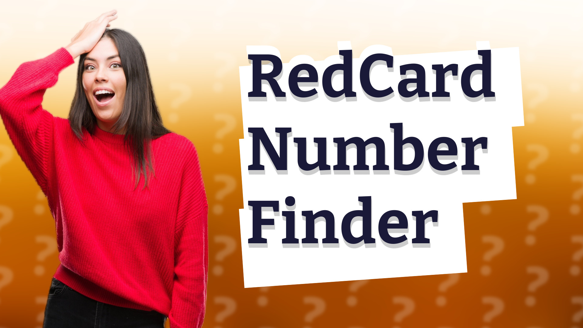 RedCard Number Finder