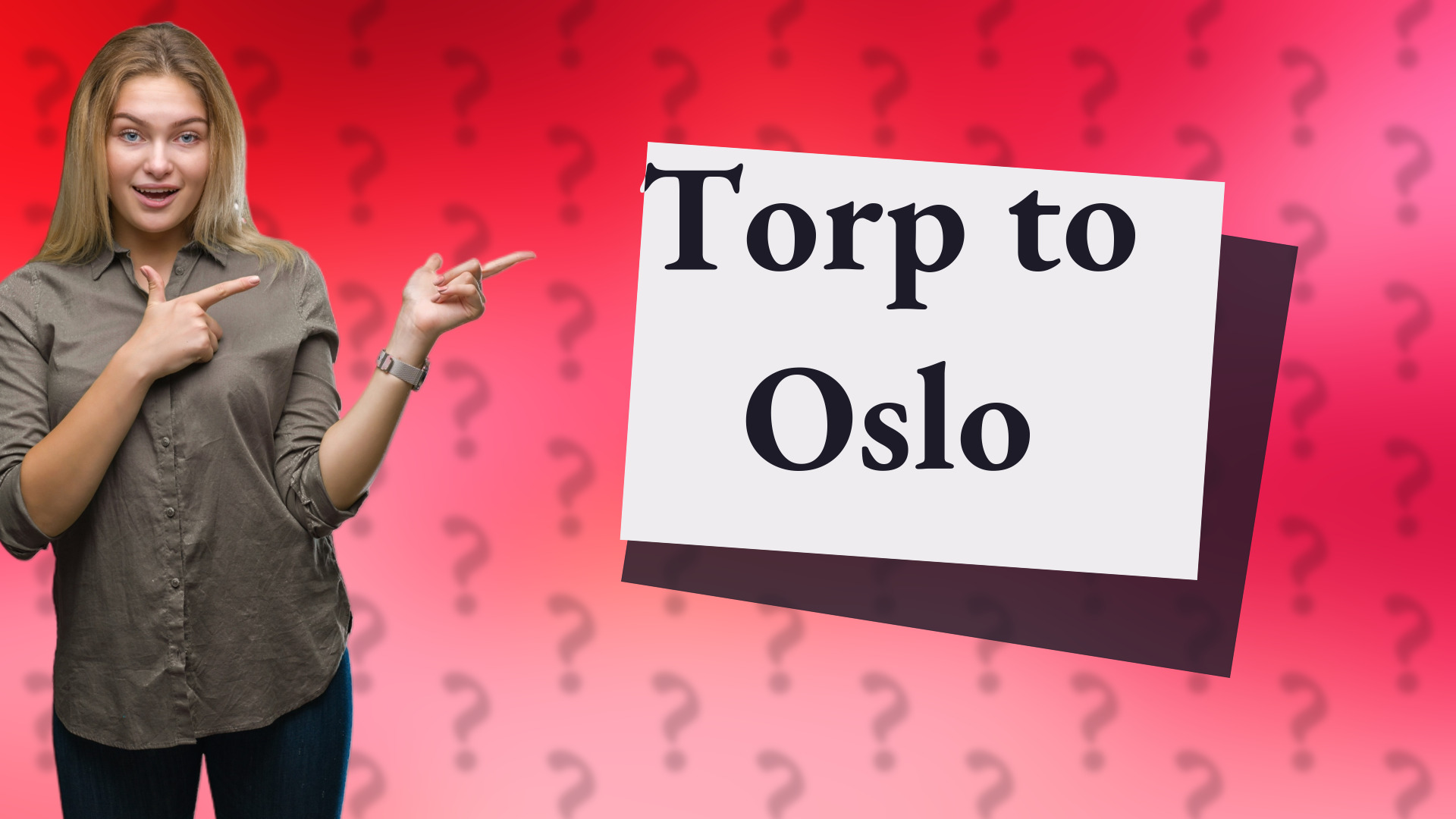 Torp to Oslo