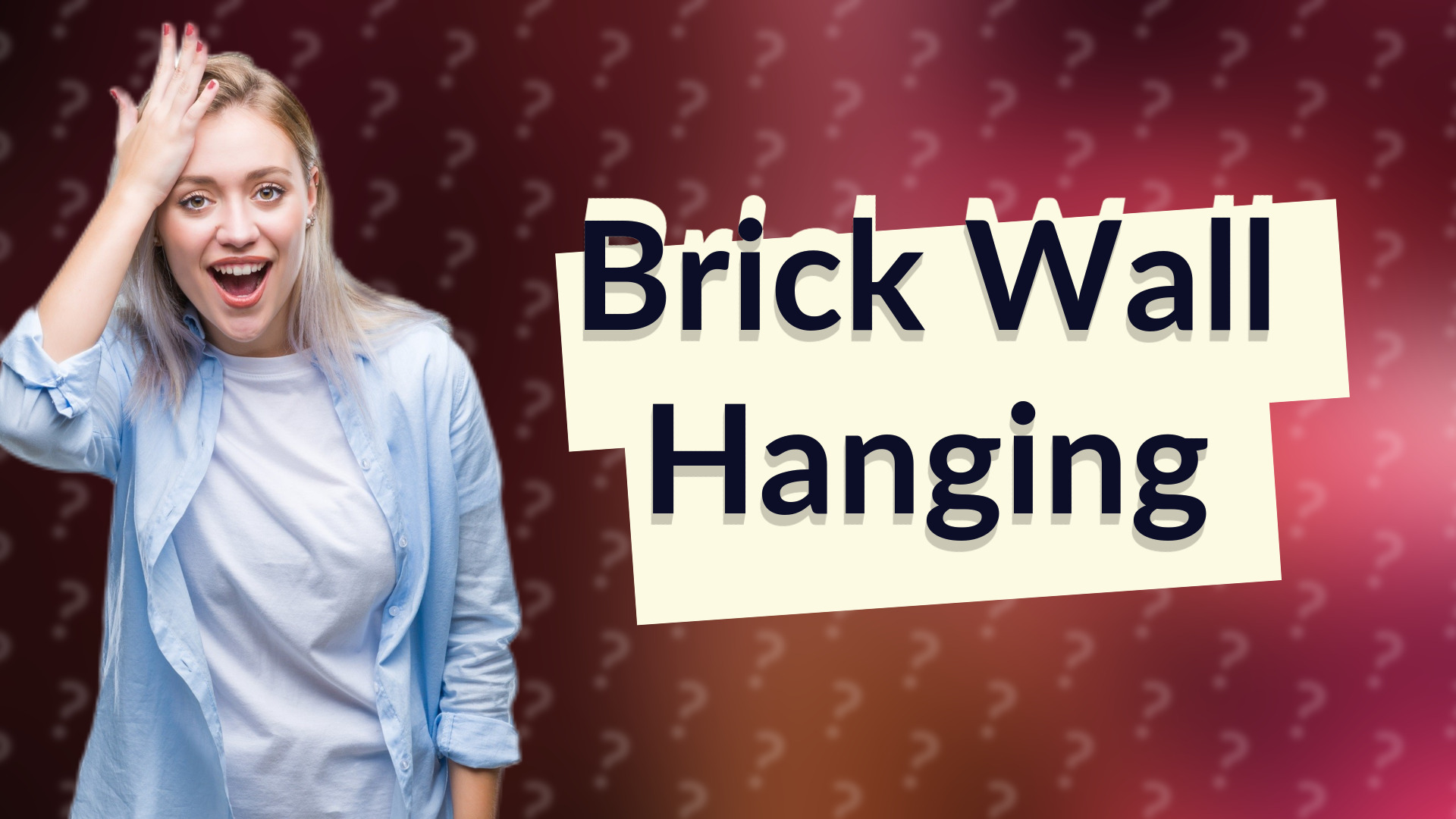 Brick Wall Hanging