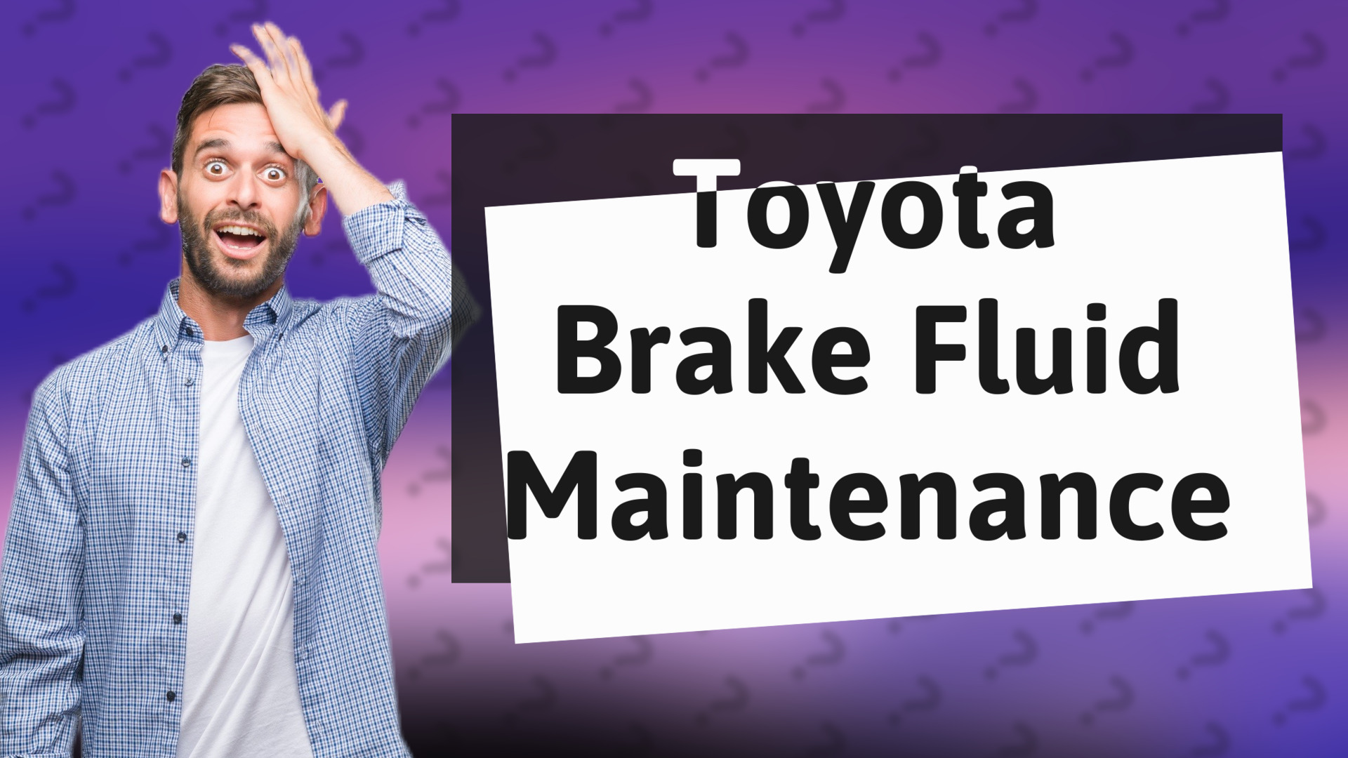 Toyota Brake Fluid Maintenance
