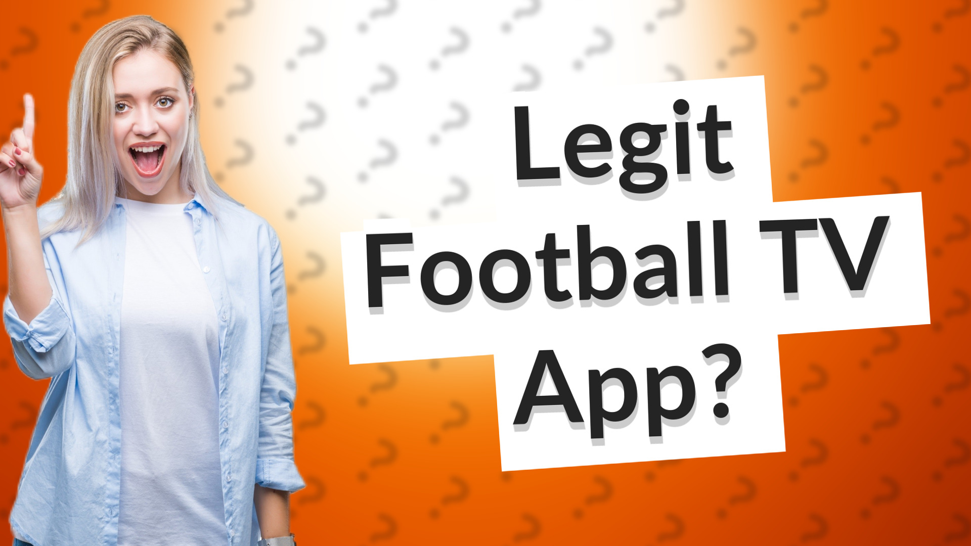Legit Football TV App?