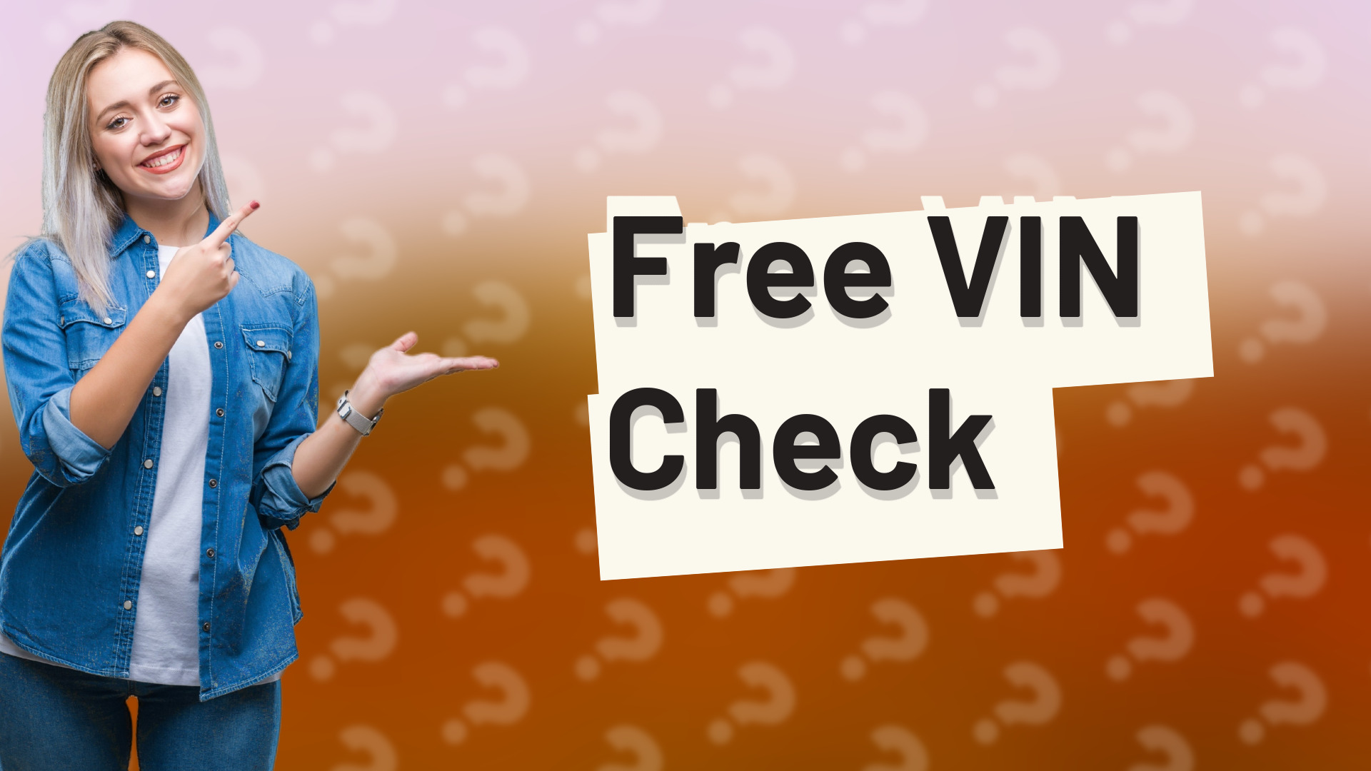 Free VIN Check