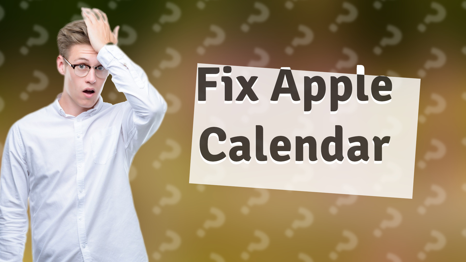 Fix Apple Calendar