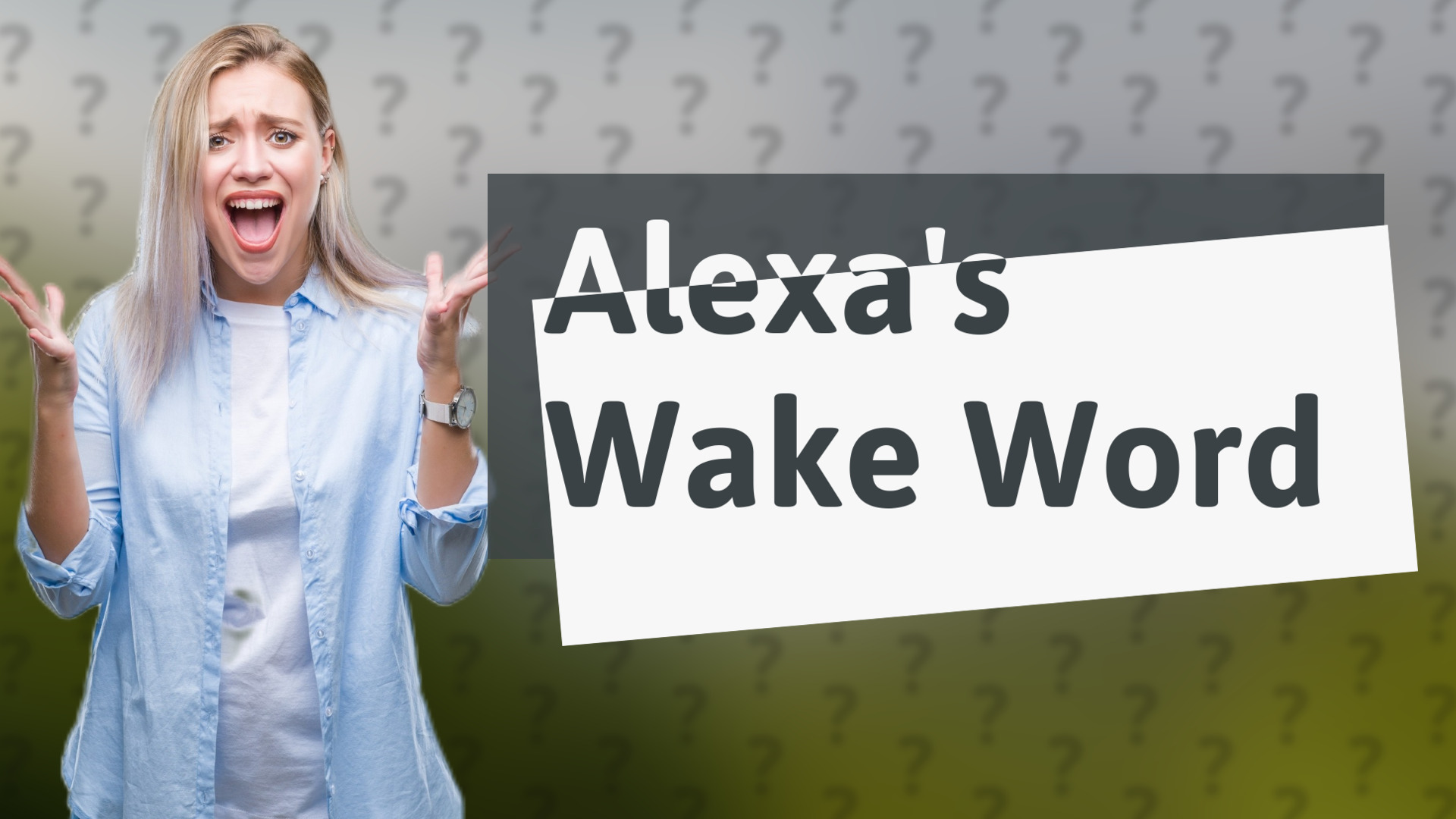 Alexa's Wake Word