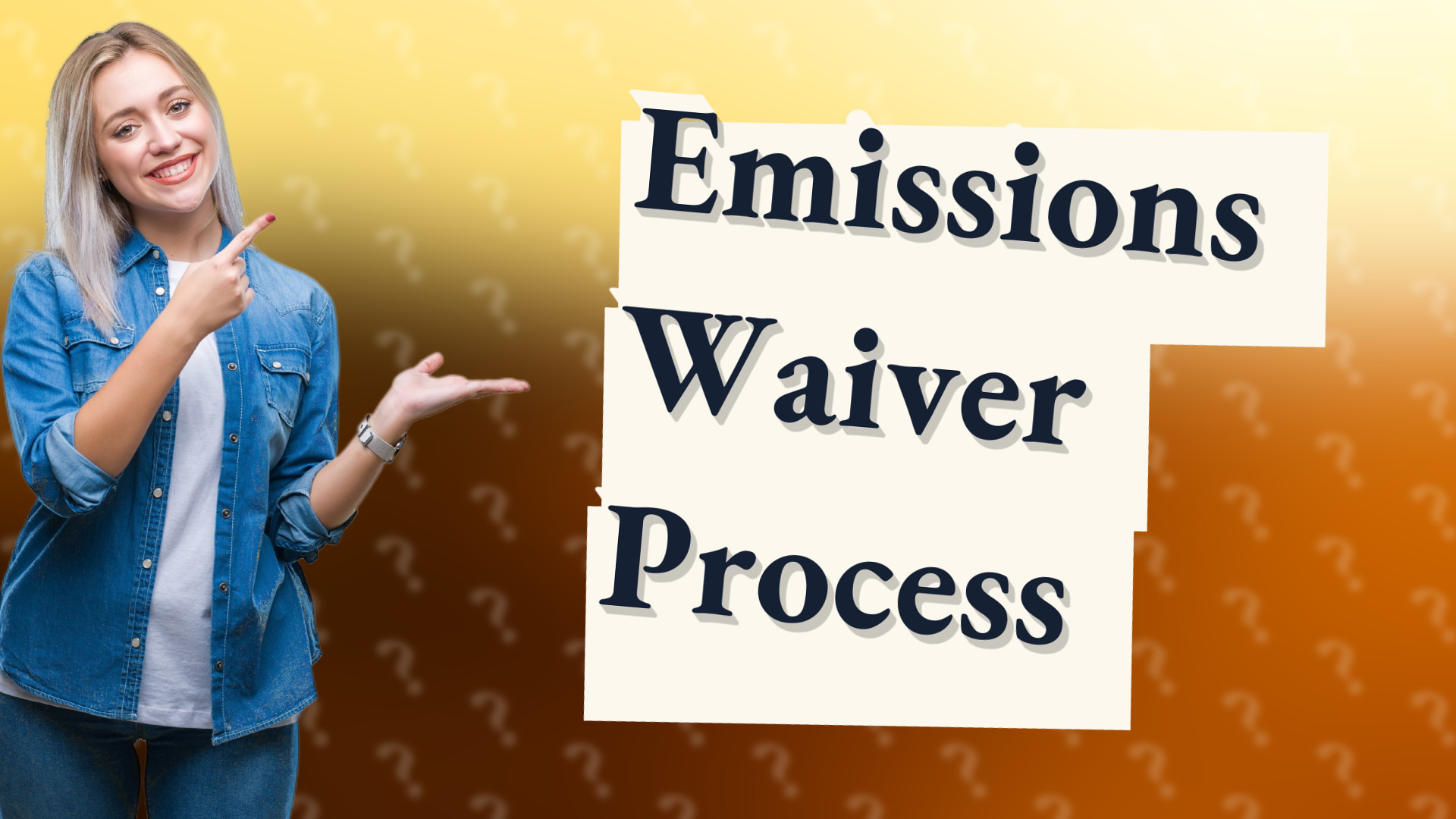 Emissions Waiver Process