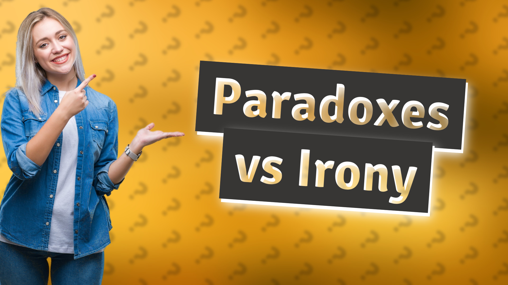 Paradoxes vs Irony