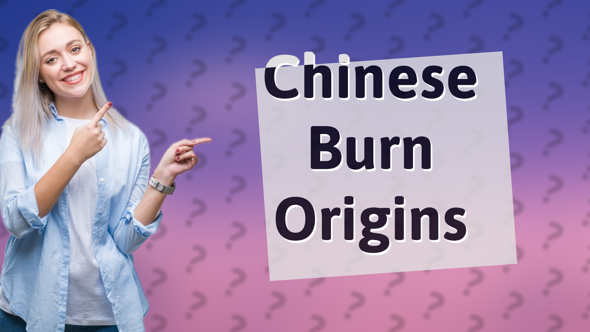 Chinese Burn Origins