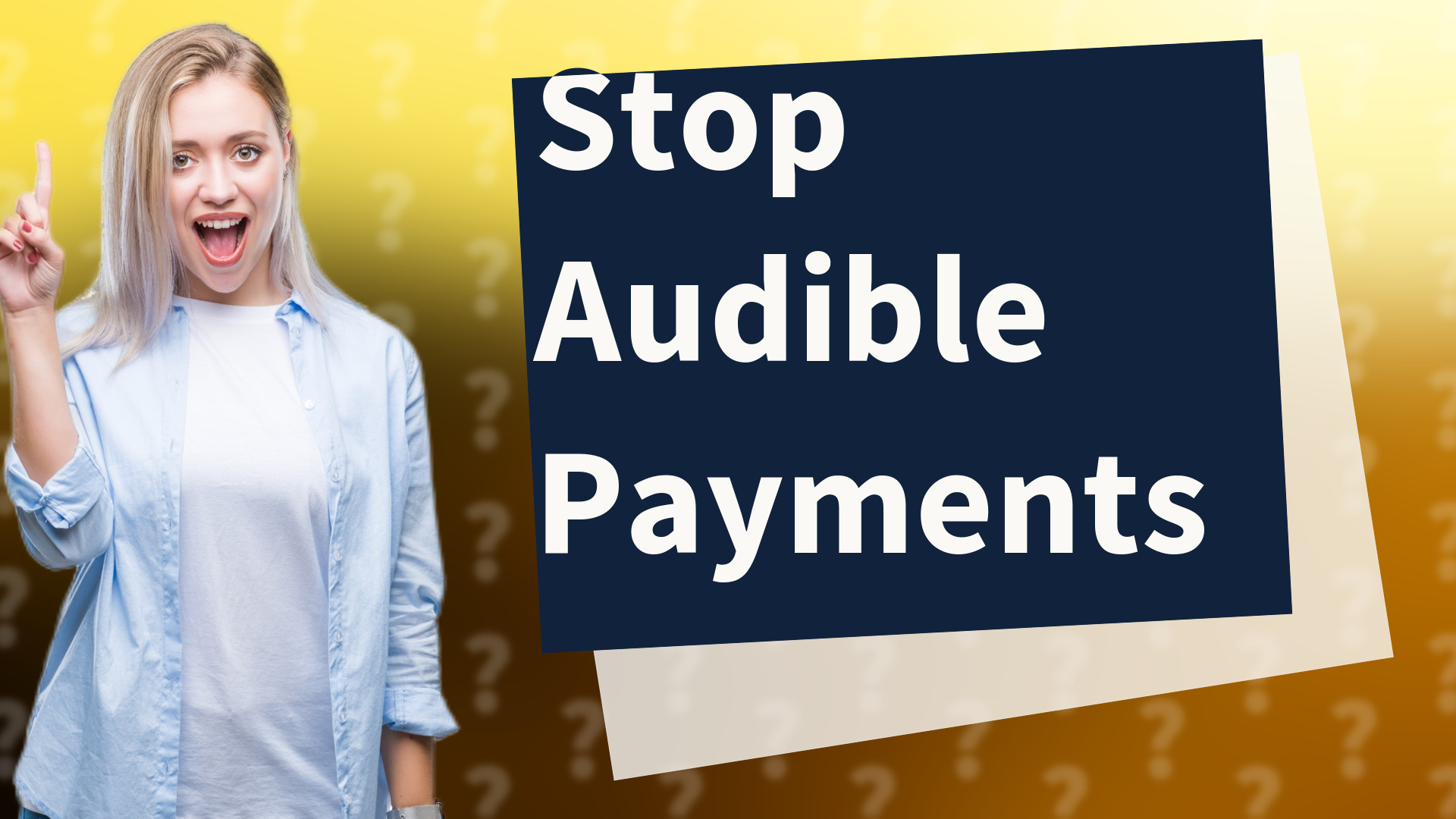 Stop Audible Payments