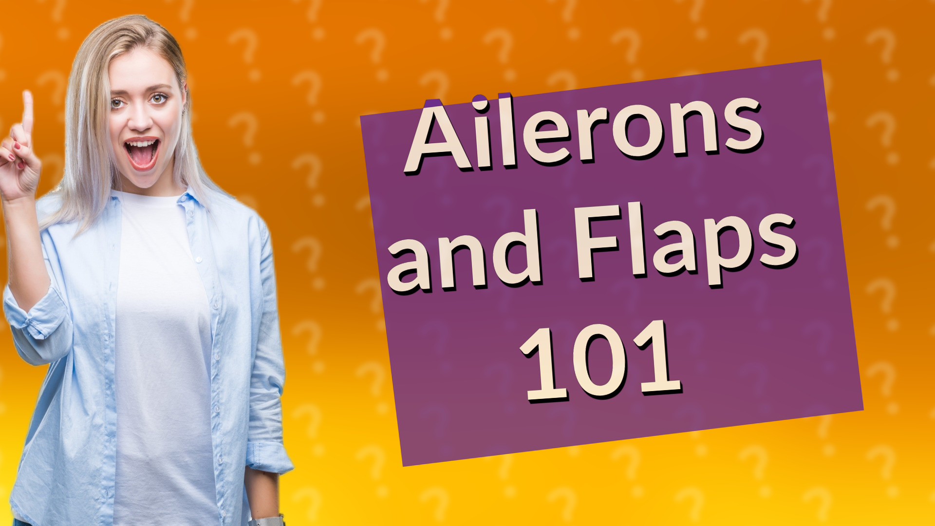 Ailerons and Flaps 101