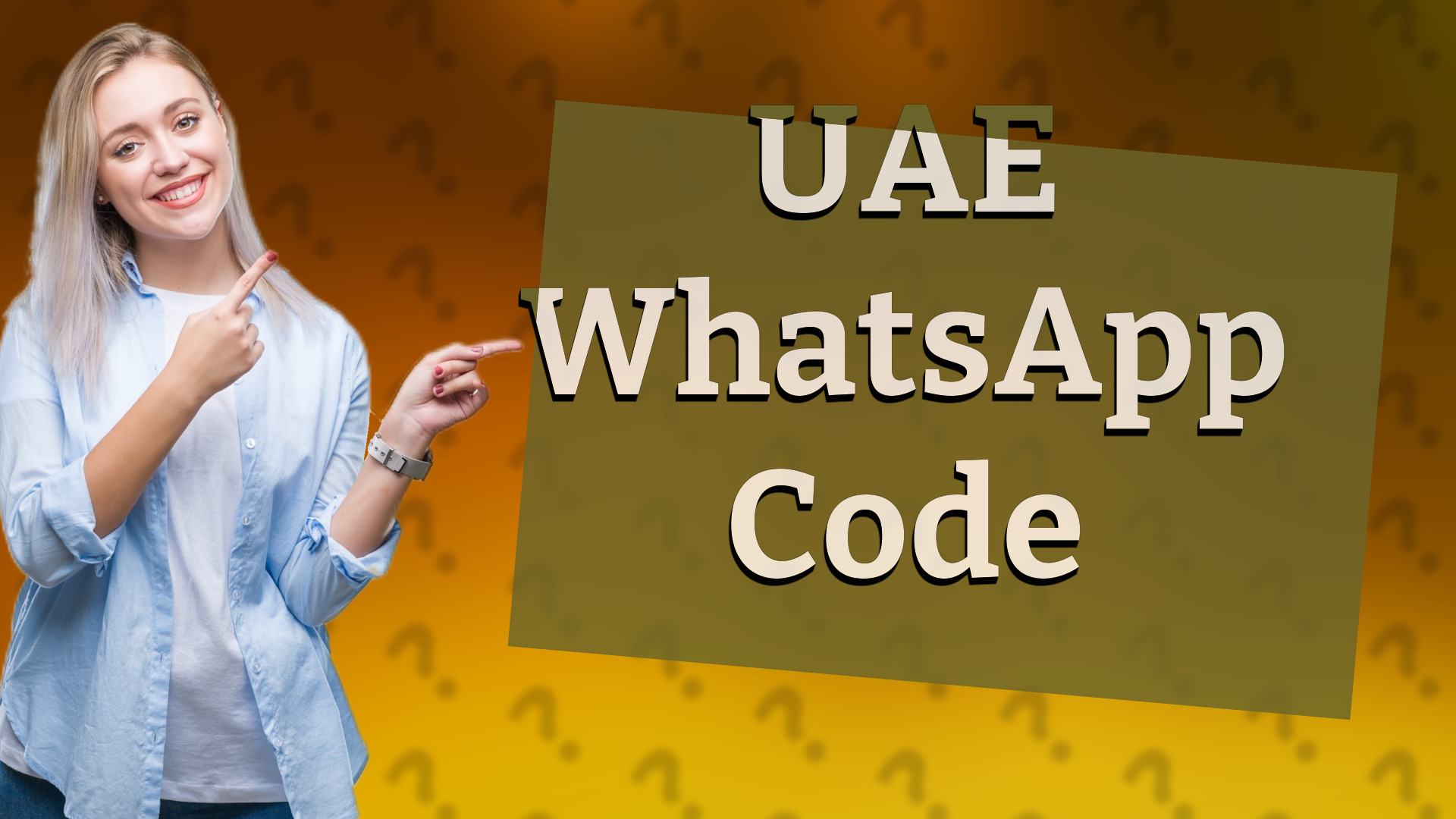 UAE WhatsApp Code