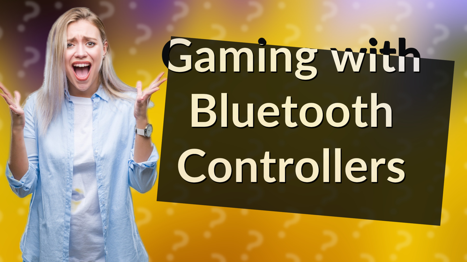 Gaming with Bluetooth Controllers