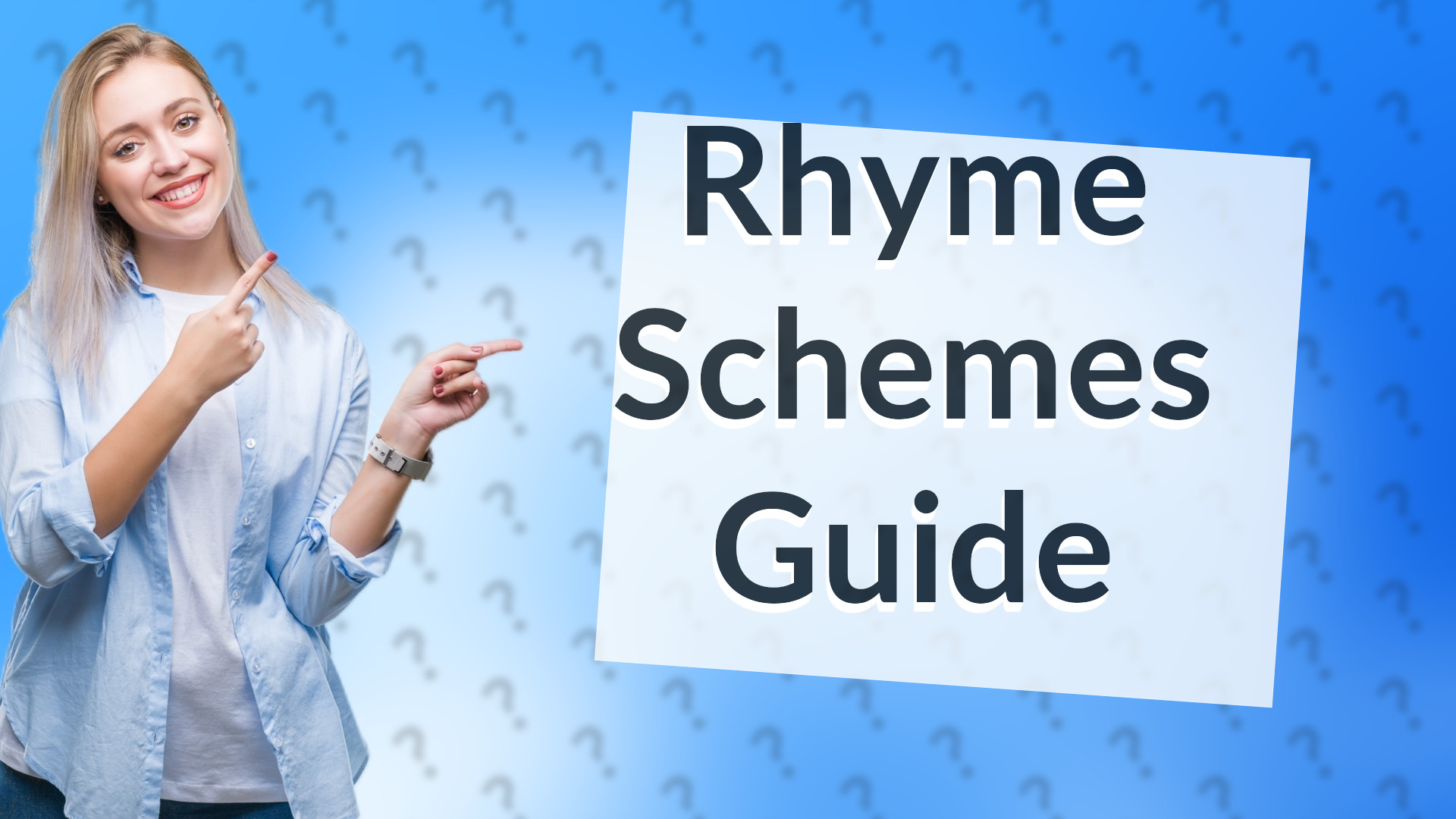 Rhyme Schemes Guide