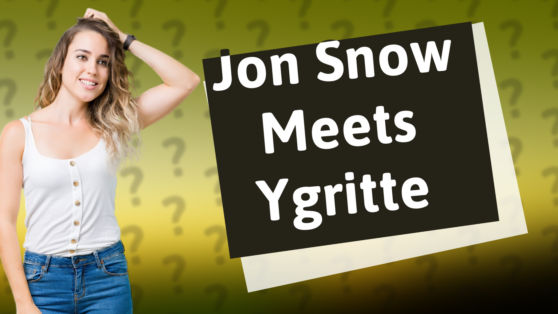 Jon Snow Meets Ygritte