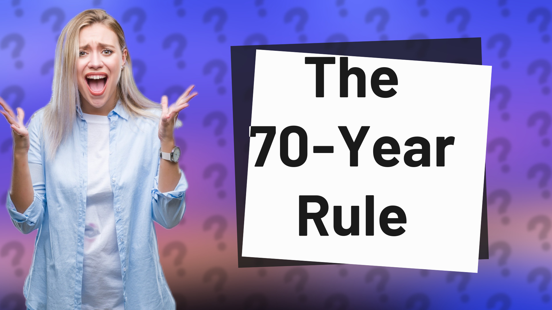 The 70-Year Rule