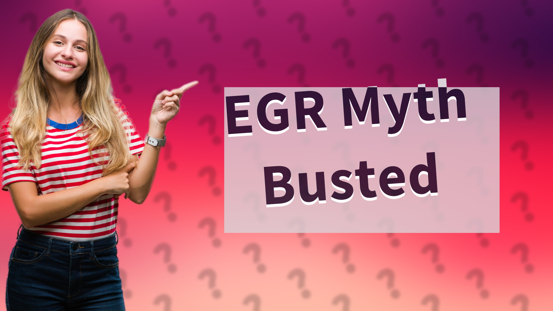 EGR Myth Busted