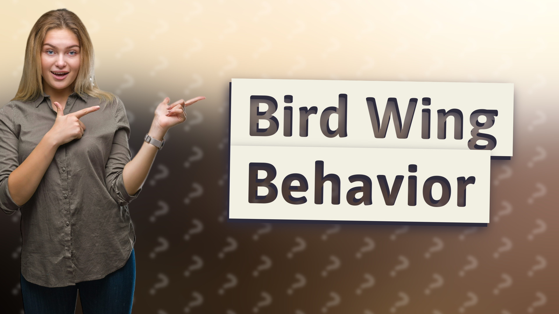 Bird Wing Behavior