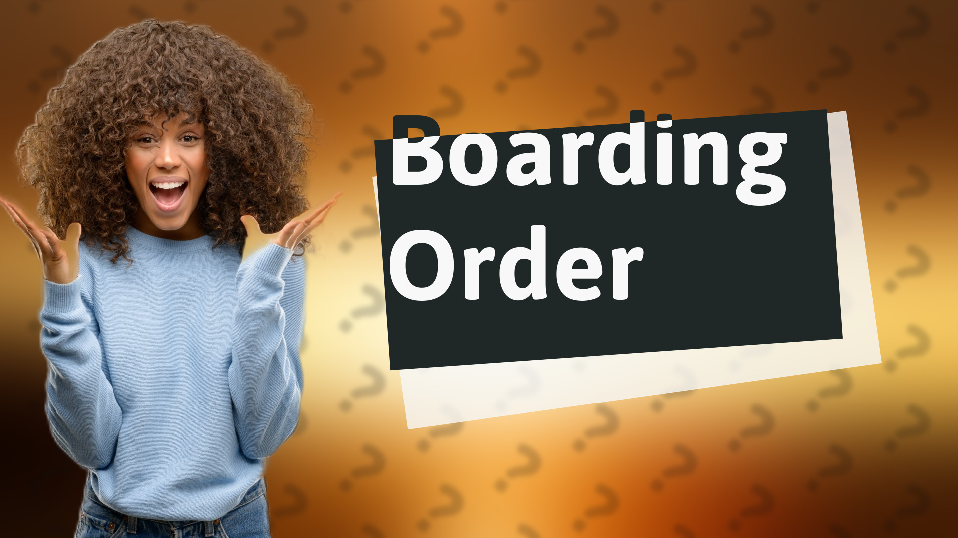 Boarding Order