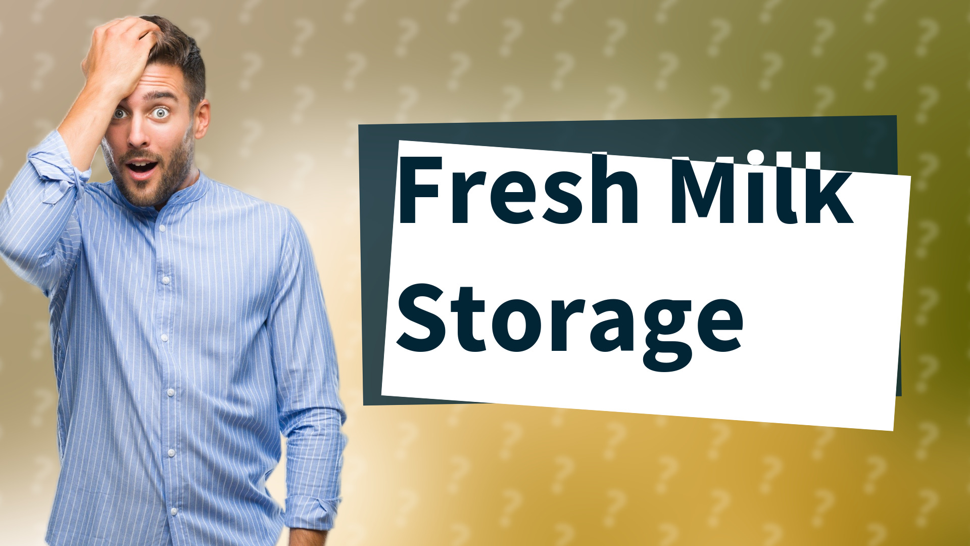 Fresh Milk Storage