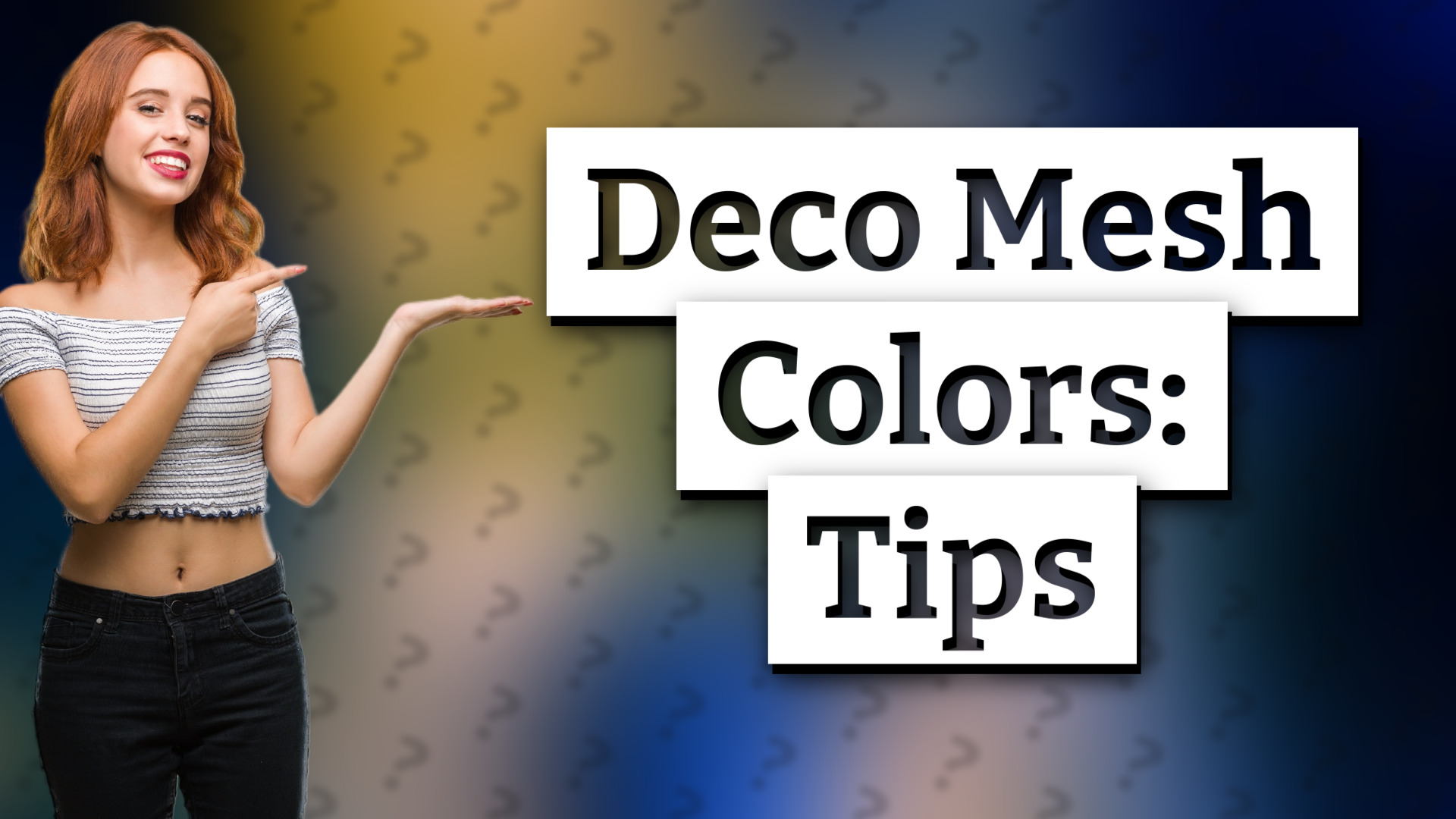 Deco Mesh Colors: Tips
