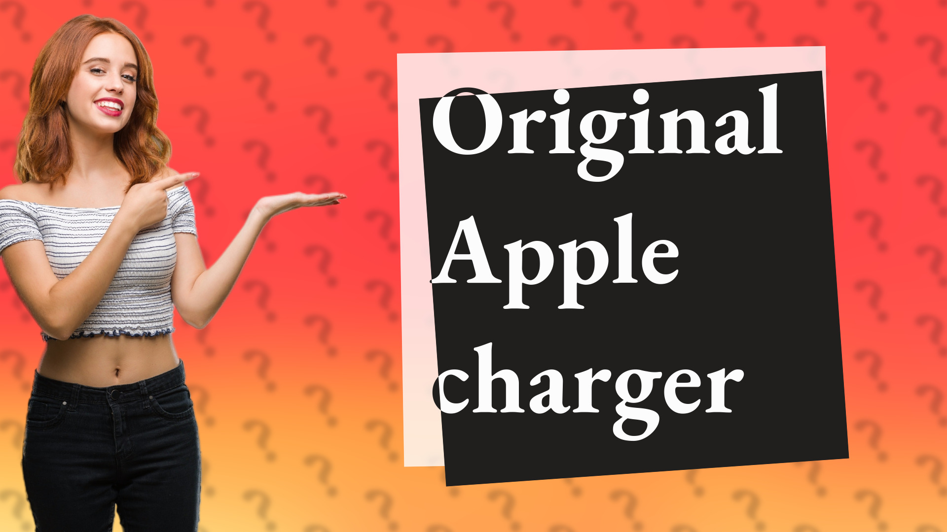 Original Apple charger