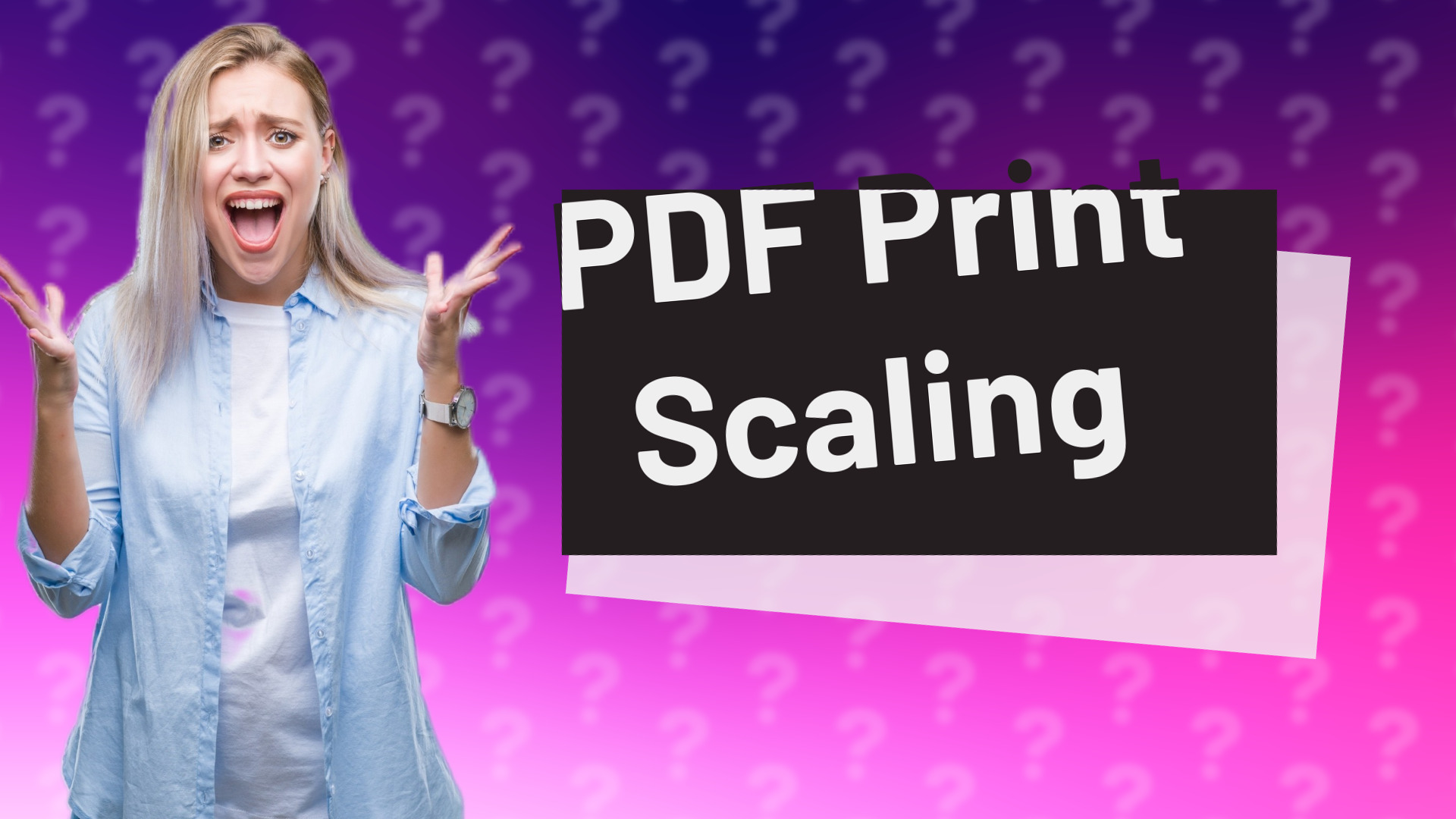 PDF Print Scaling