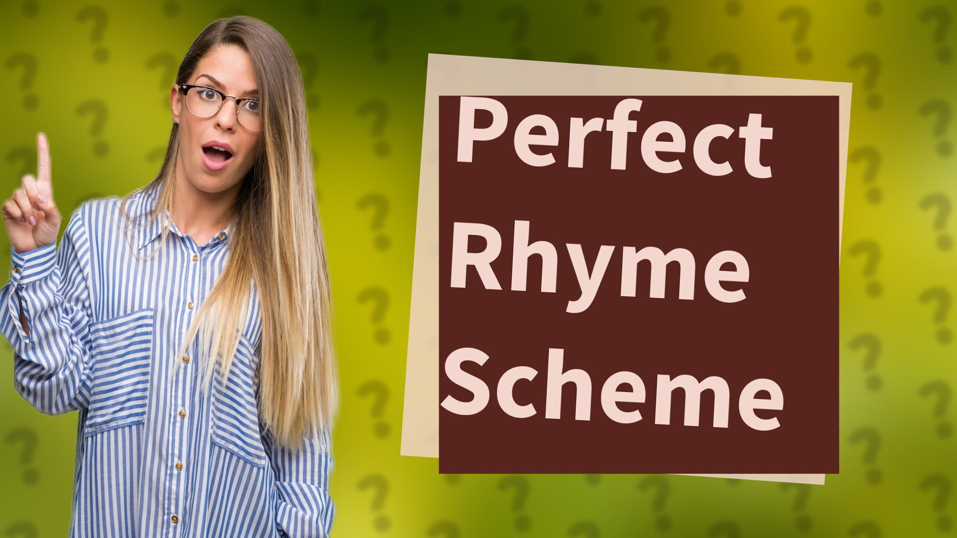 Perfect Rhyme Scheme
