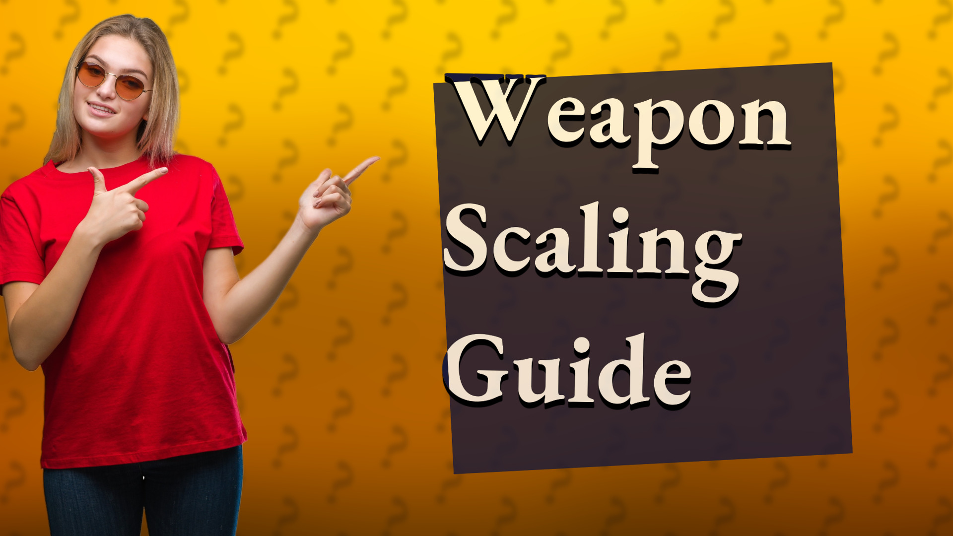 Weapon Scaling Guide