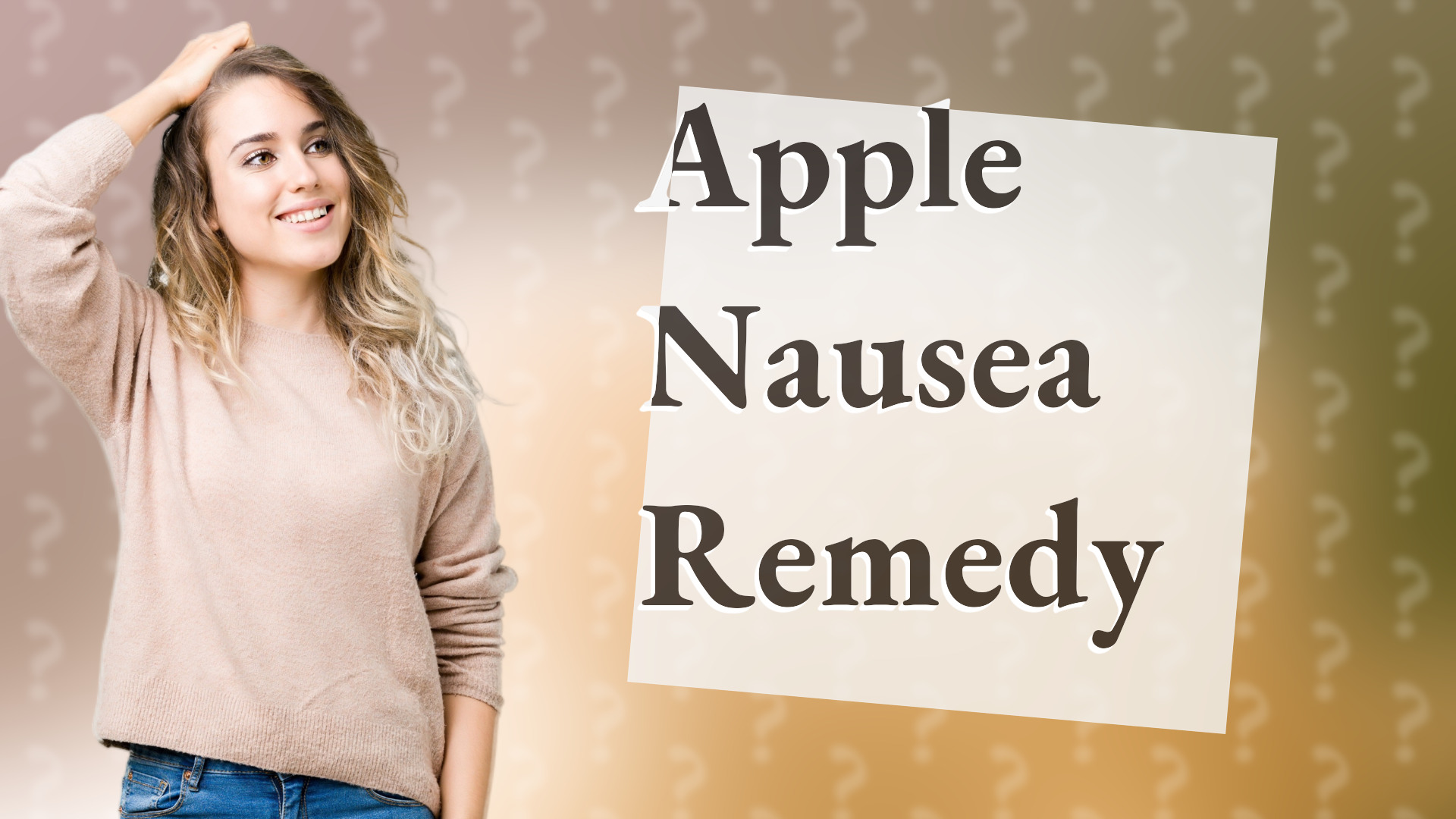 Apple Nausea Remedy