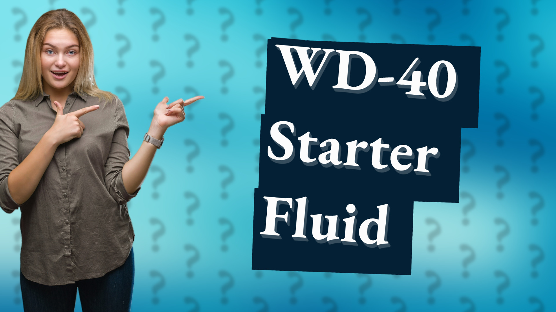 WD-40 Starter Fluid