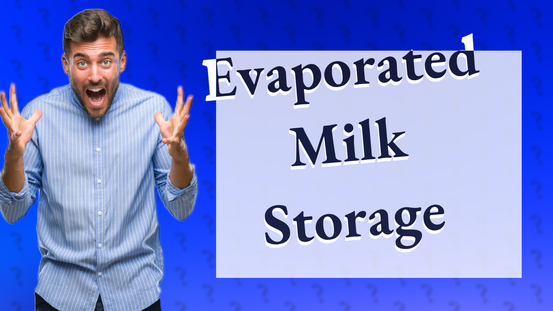 Evaporated Milk Storage