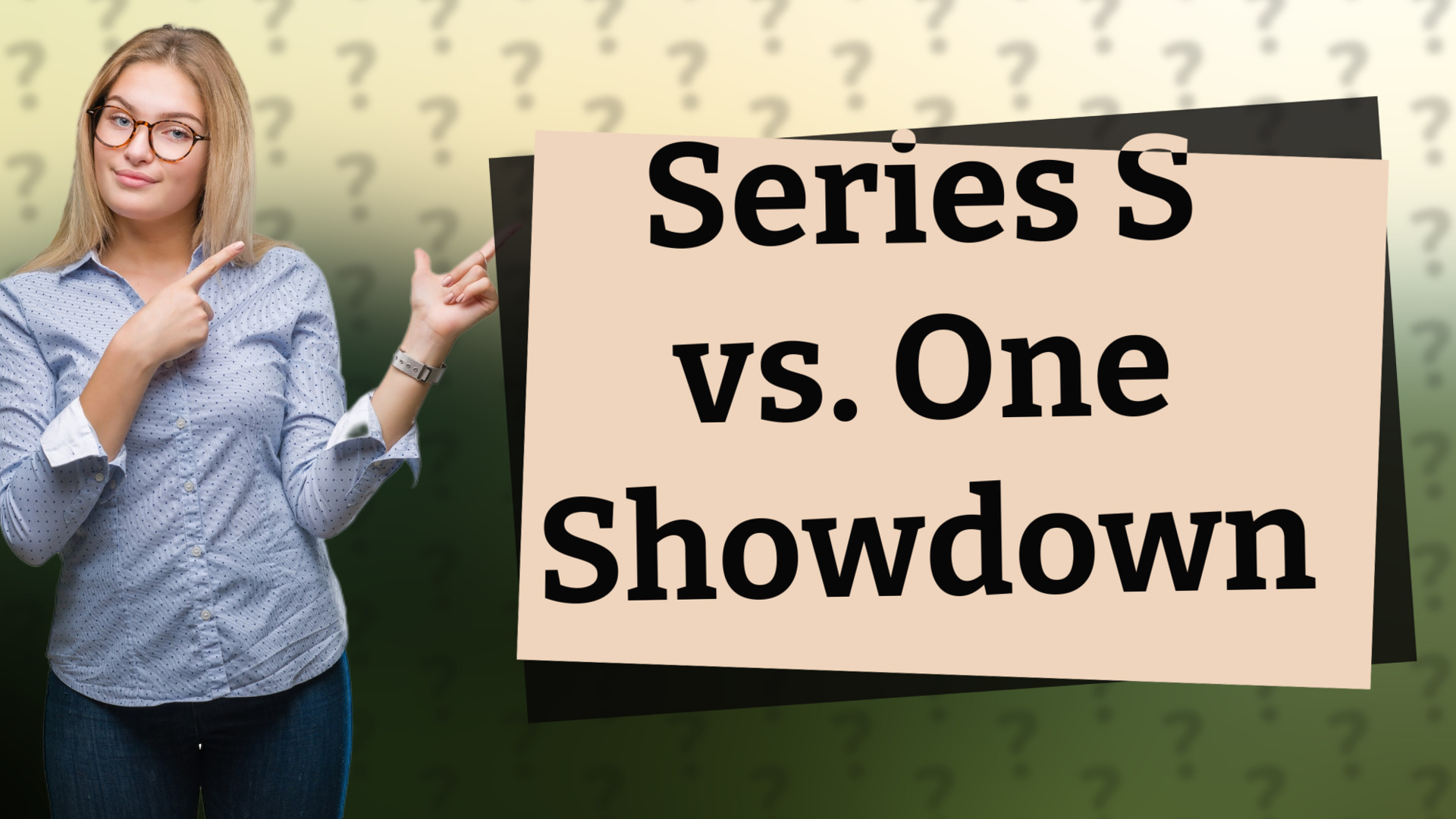 Series S vs. One Showdown