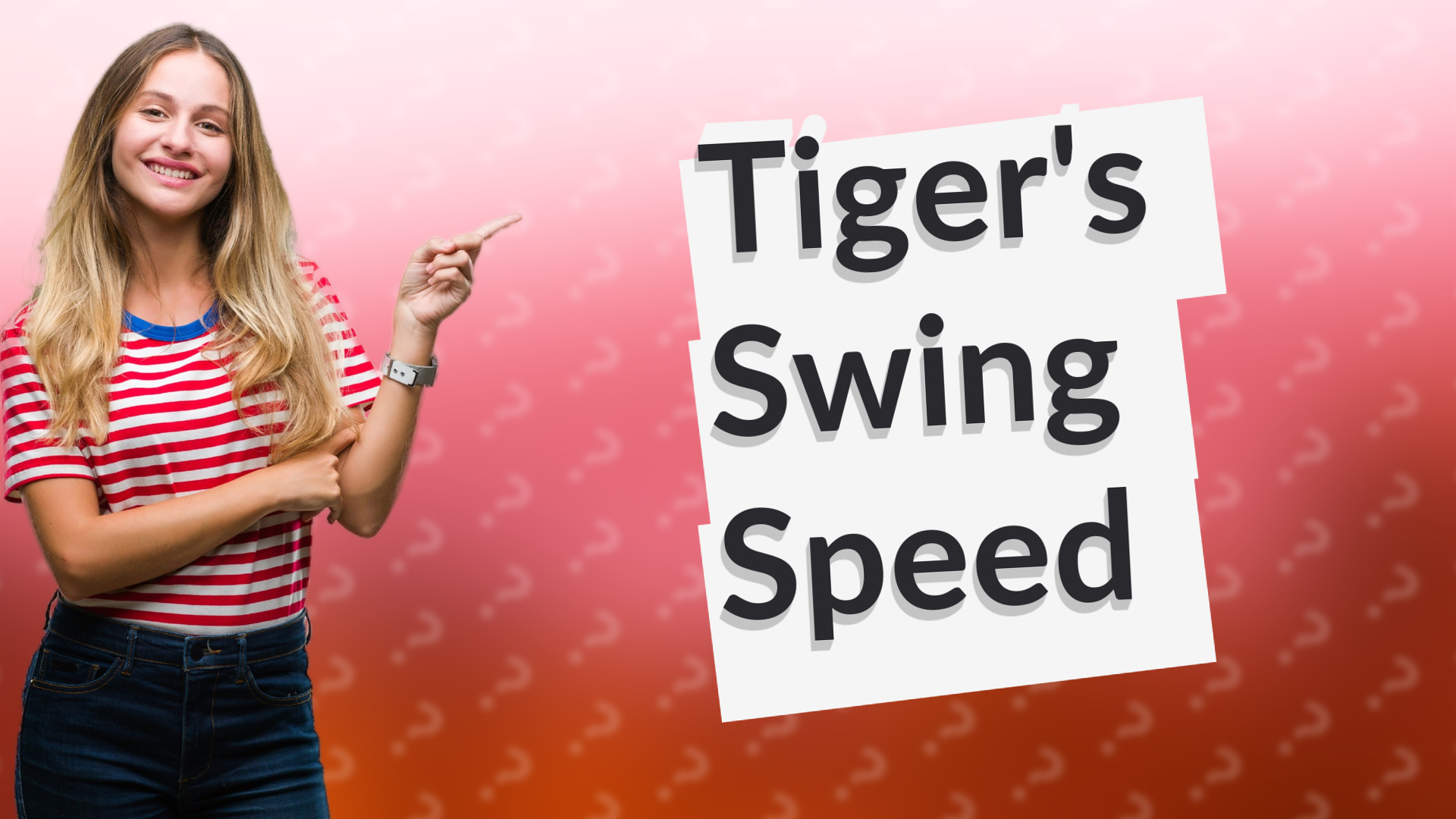 Tiger's Swing Speed