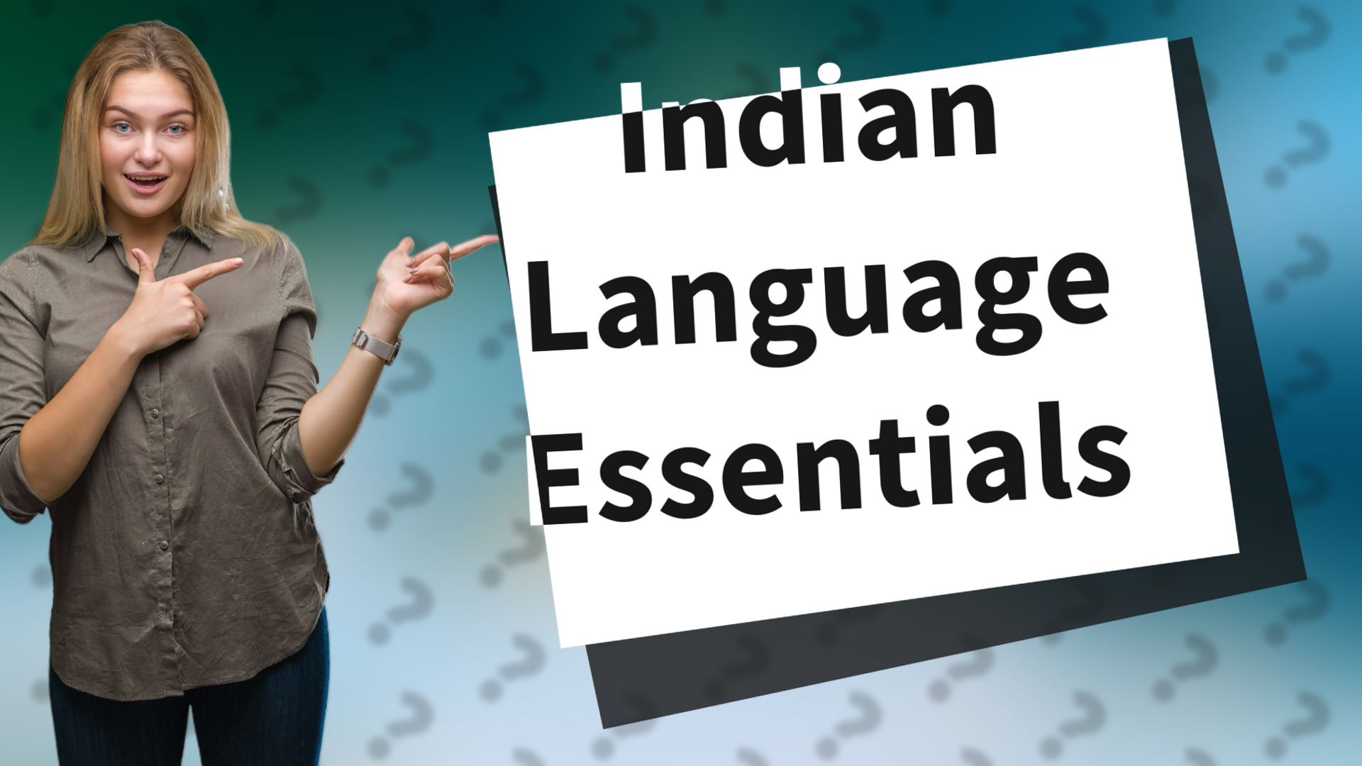 Indian Language Essentials