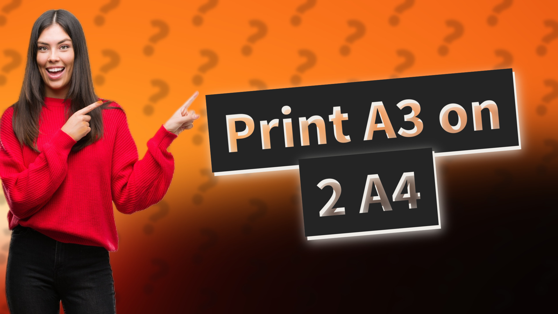 Print A3 on 2 A4