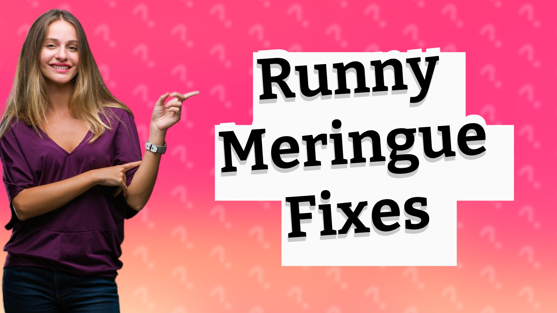 Runny Meringue Fixes