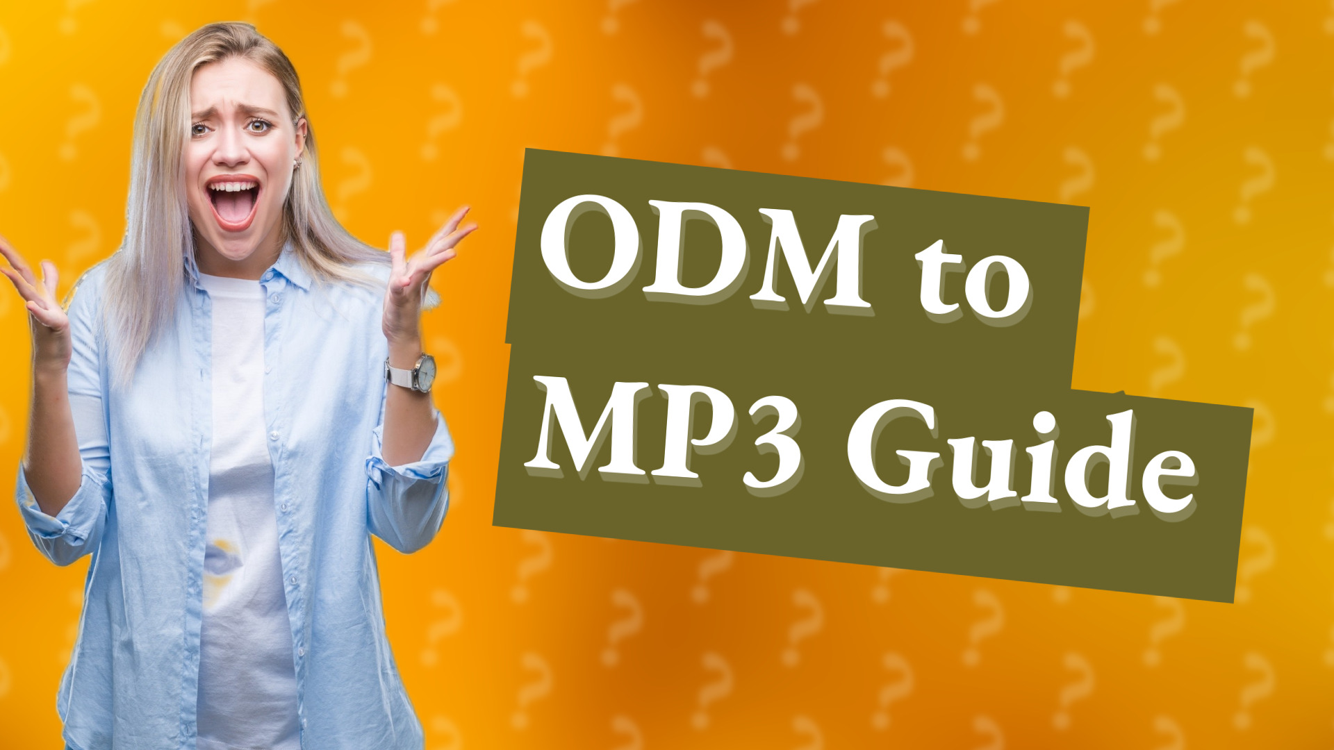 ODM to MP3 Guide
