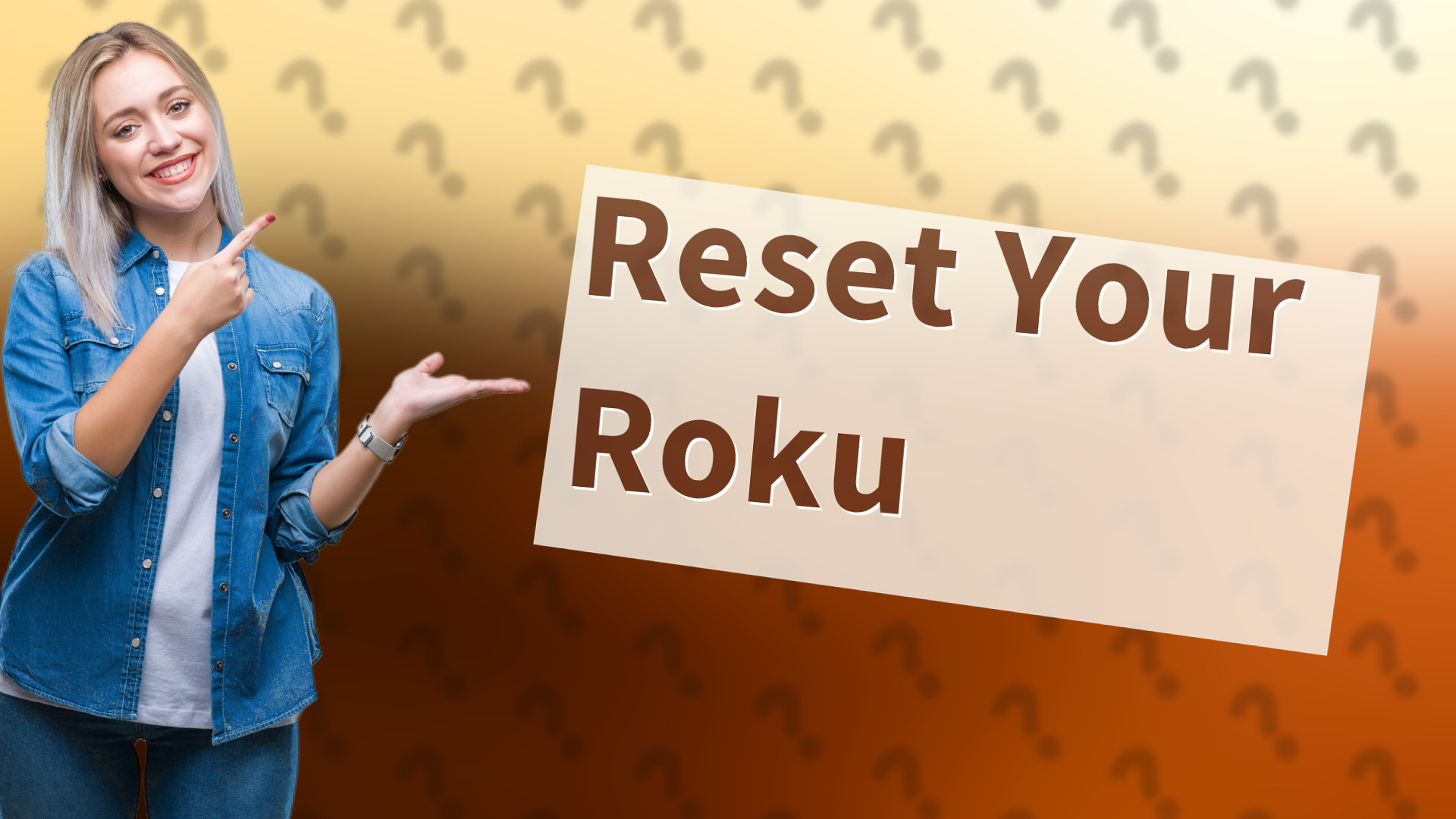 Reset Your Roku