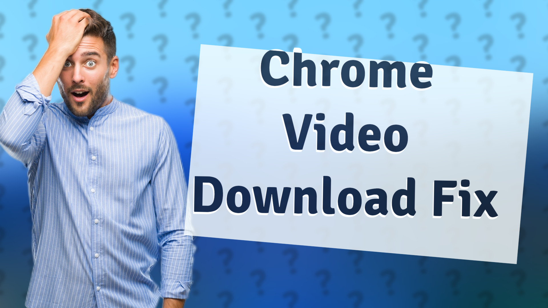 Chrome Video Download Fix