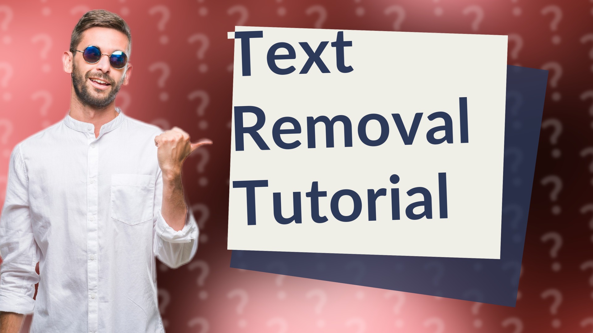 Text Removal Tutorial