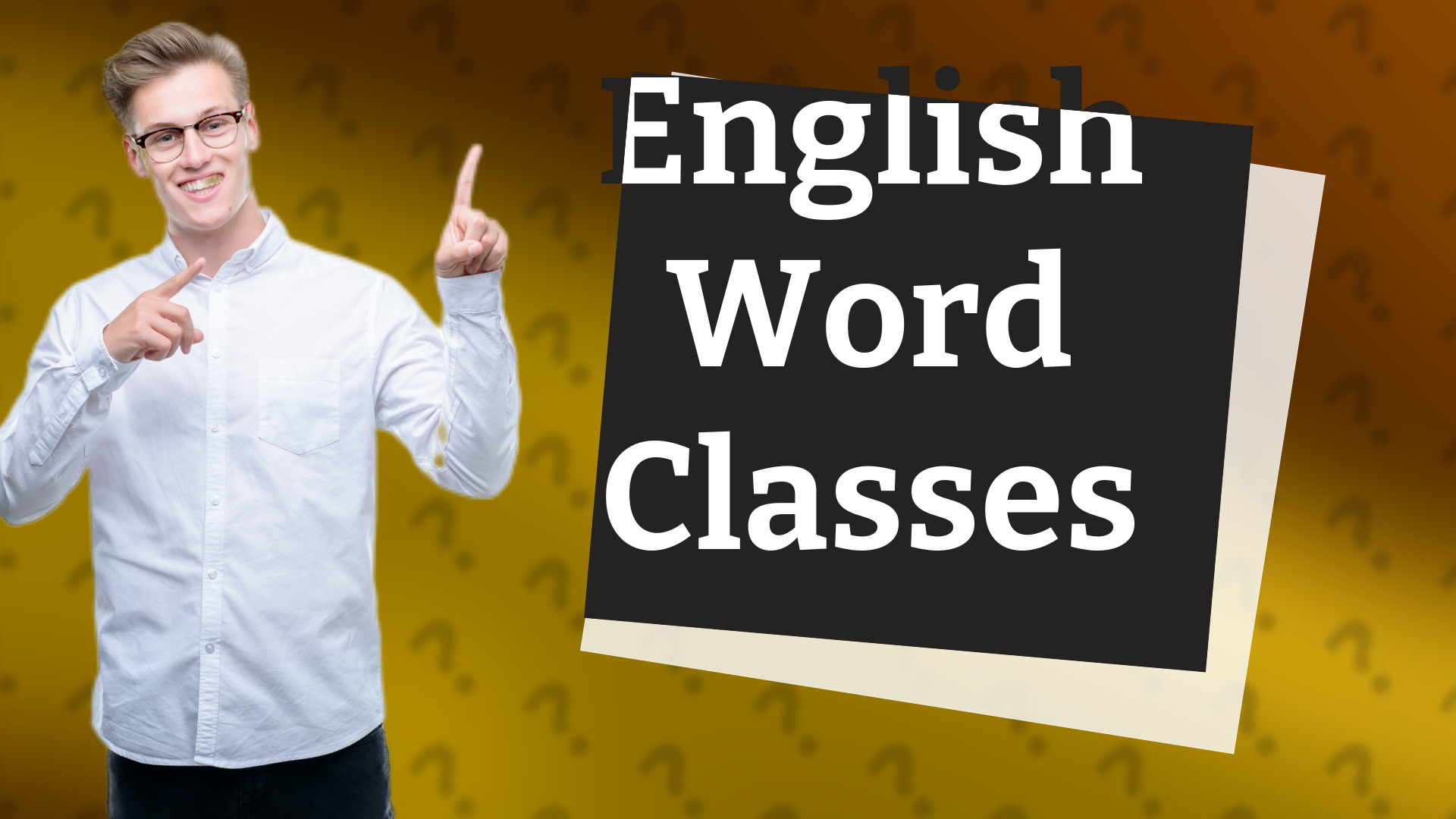 English Word Classes
