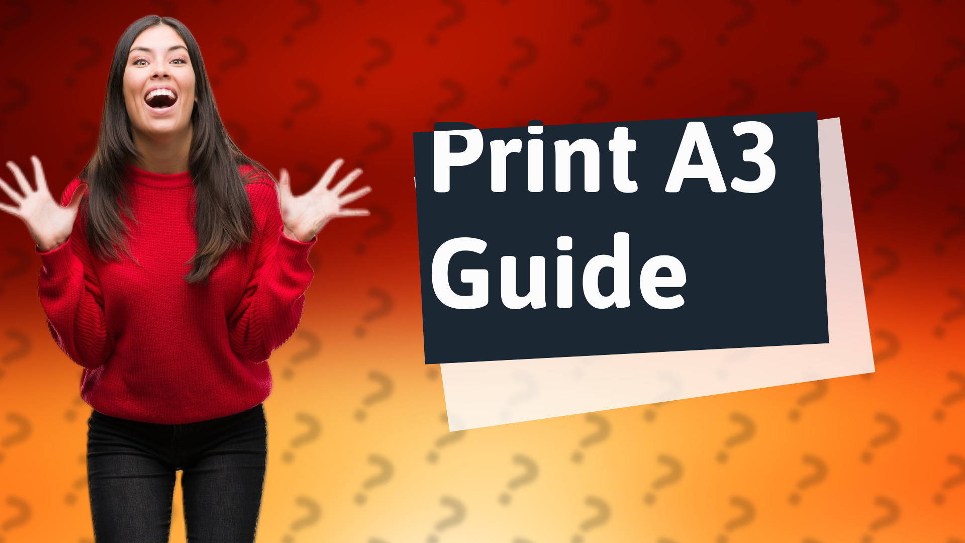 Print A3 Guide