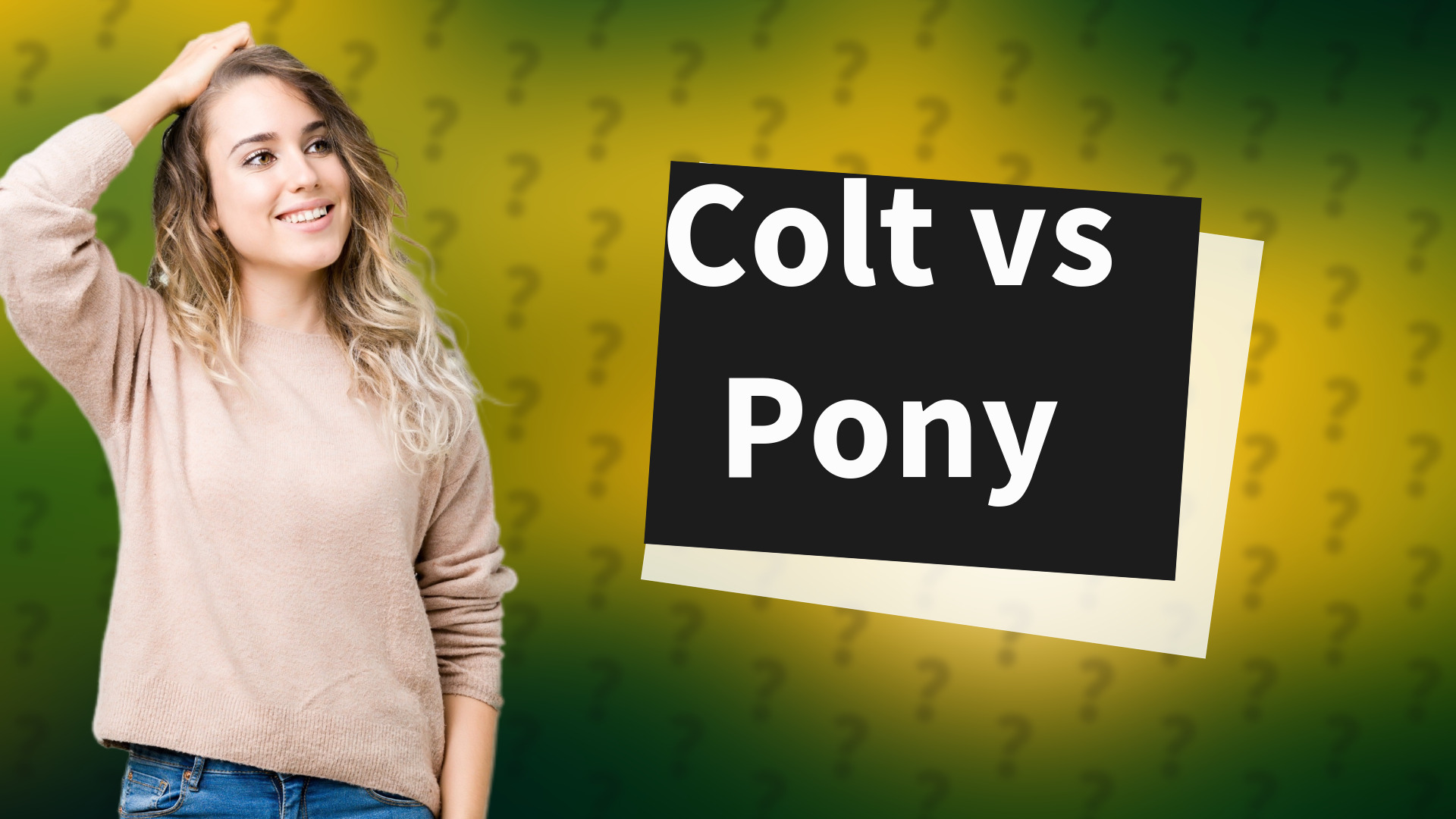Colt vs Pony