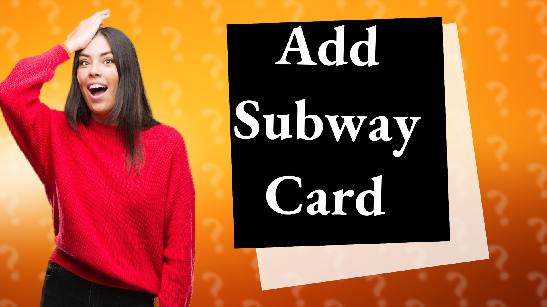 Add Subway Card