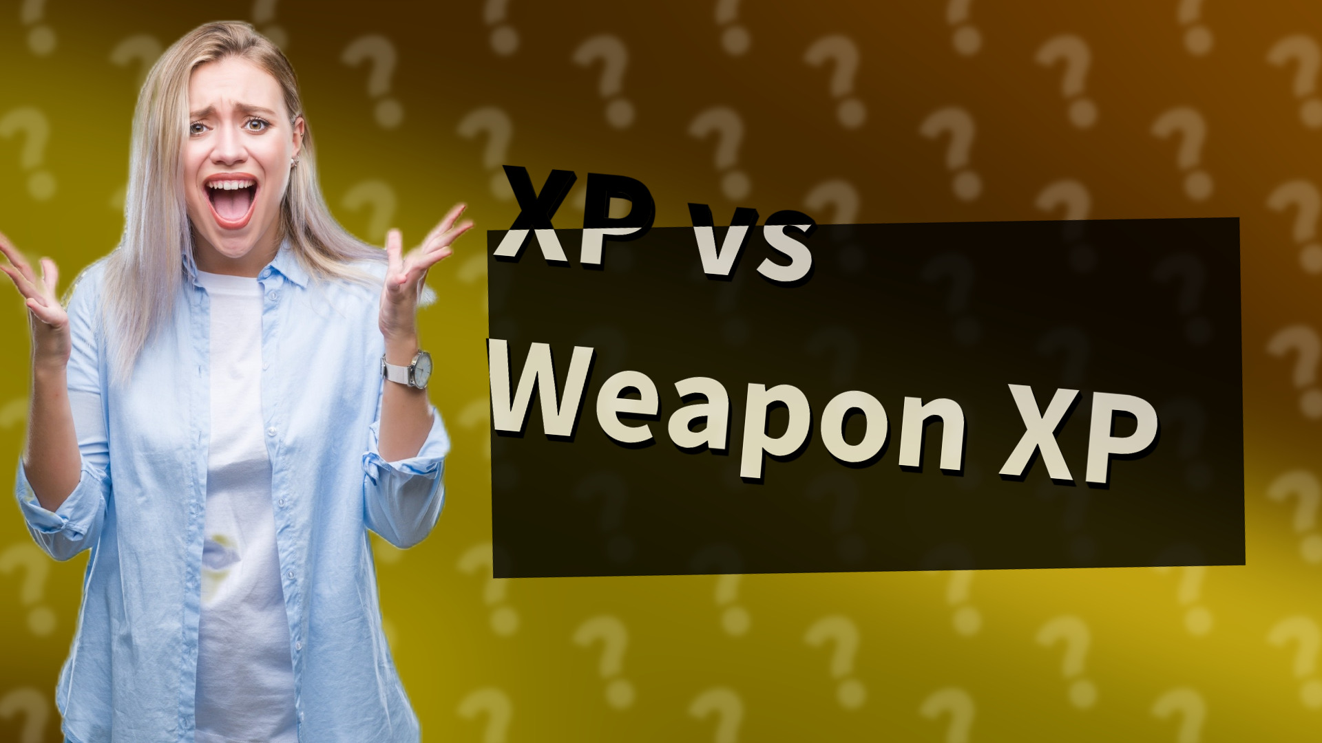 XP vs Weapon XP