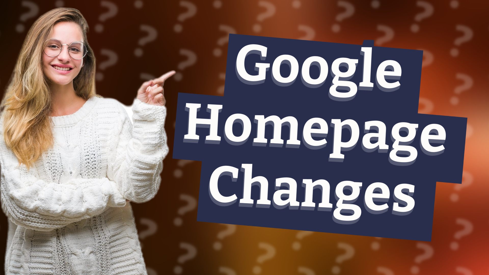 Google Homepage Changes