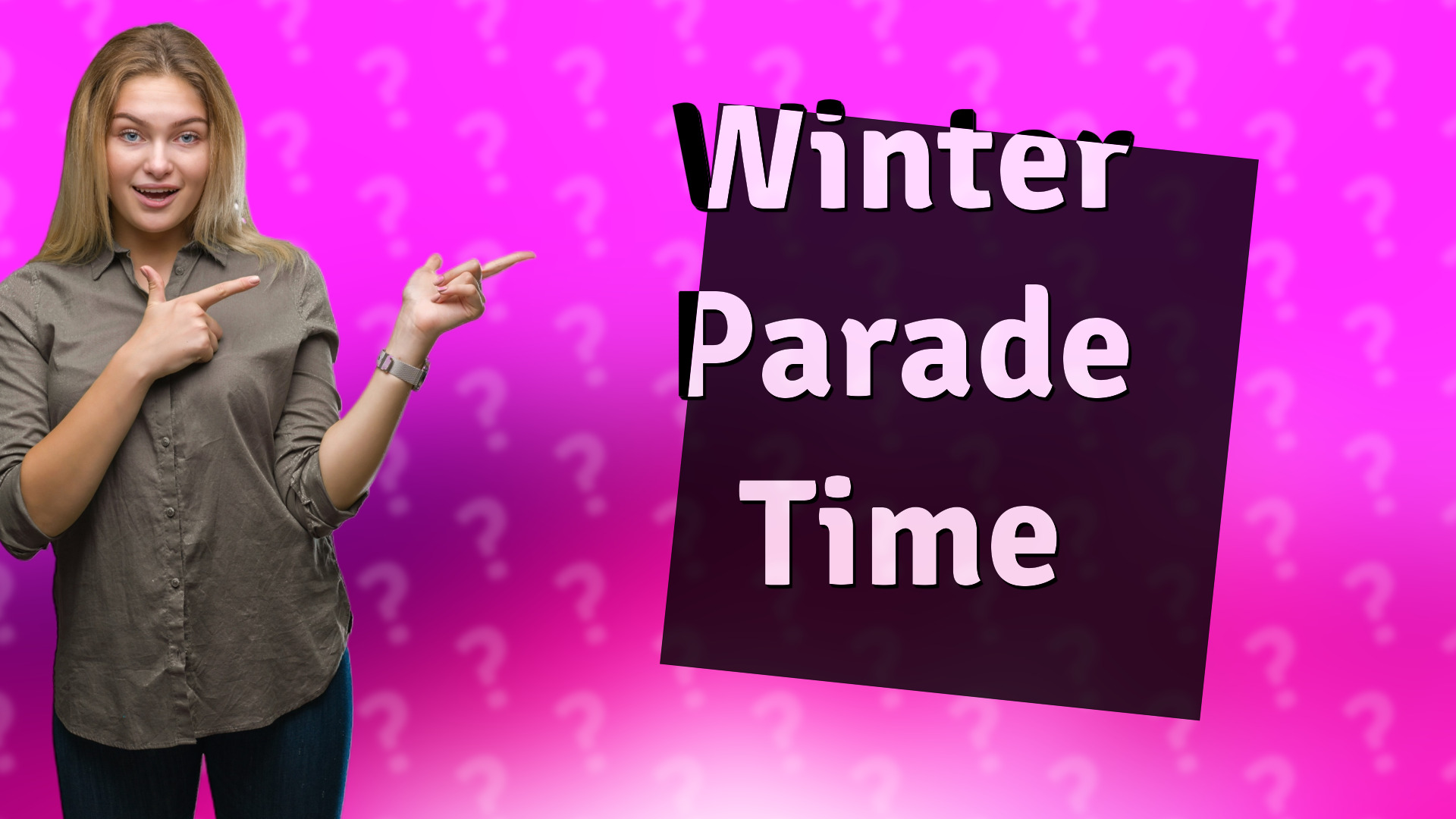 Winter Parade Time