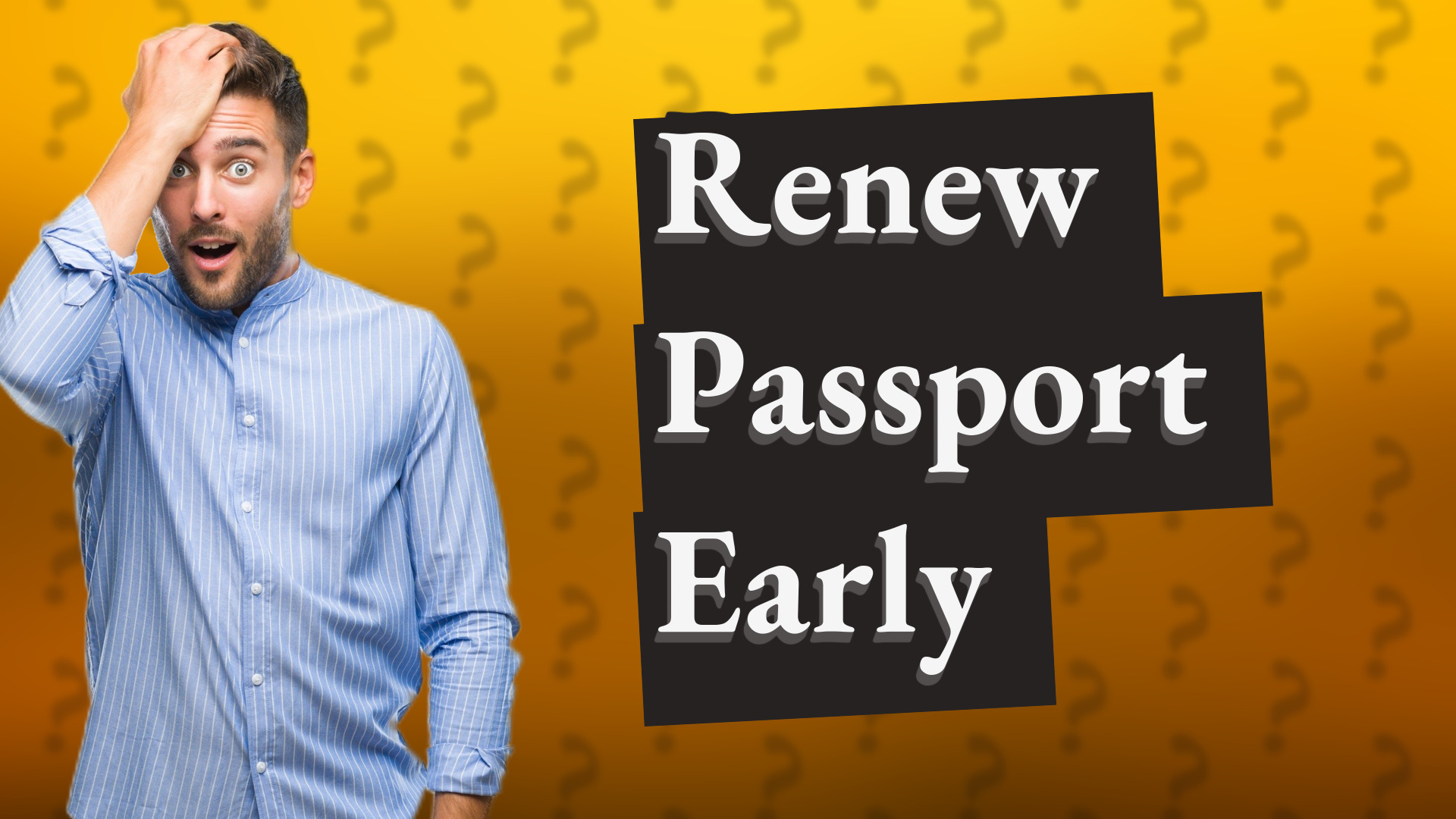 Renew Passport Early