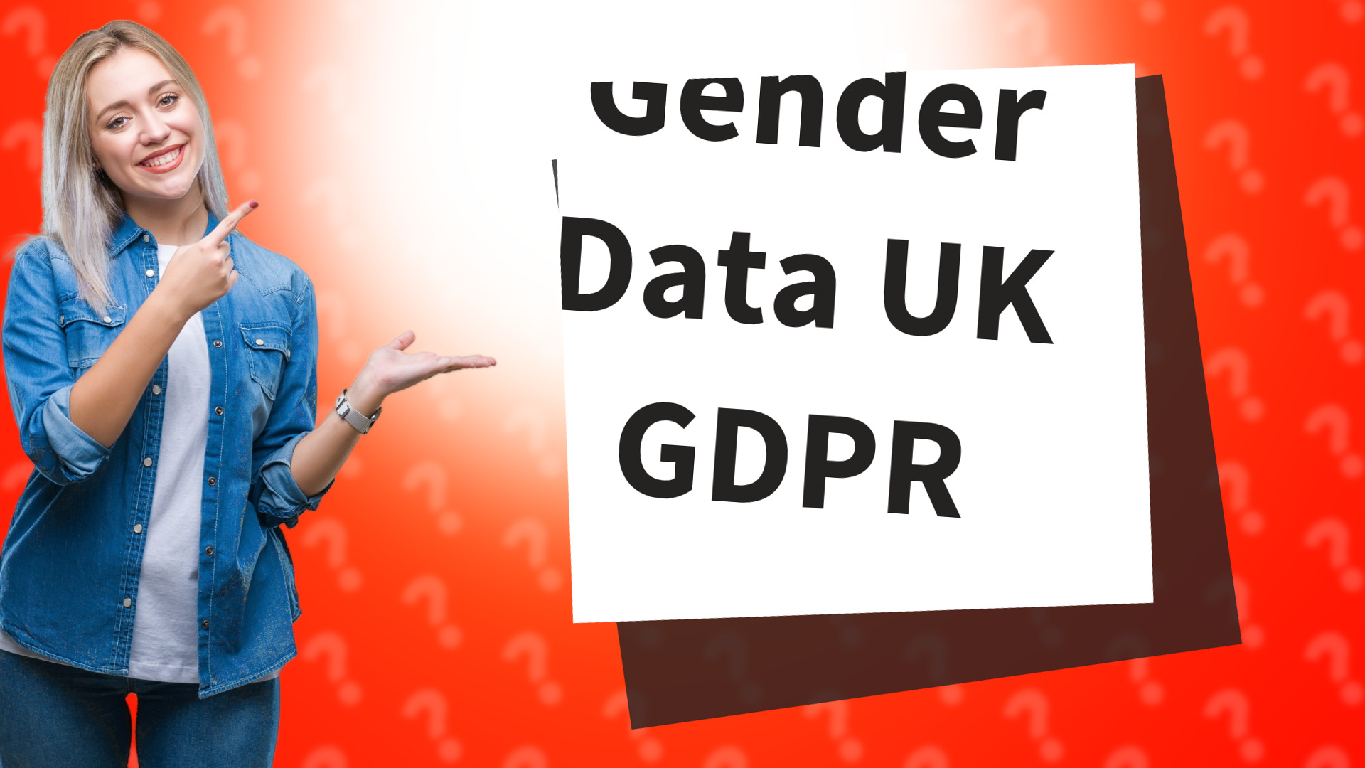 Gender Data UK GDPR
