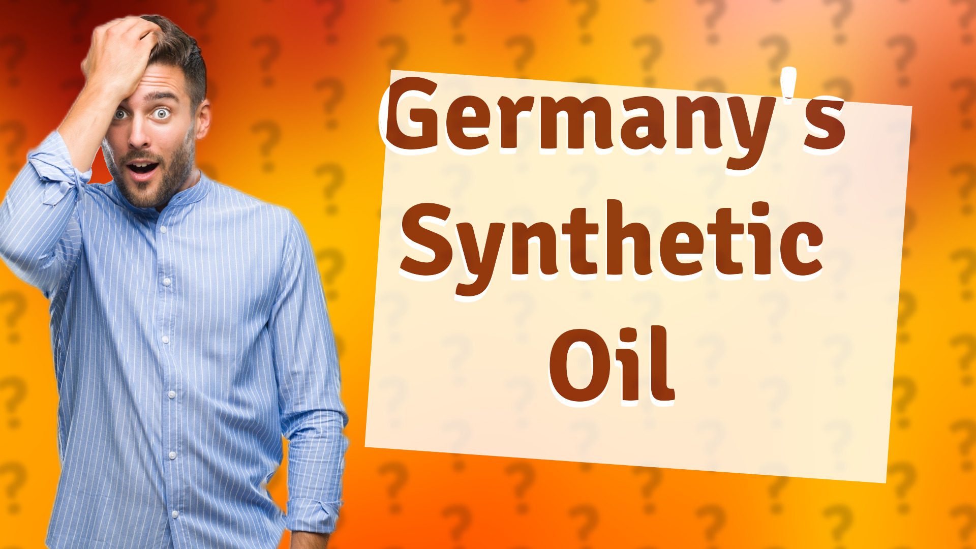 Germany's Synthetic Oil