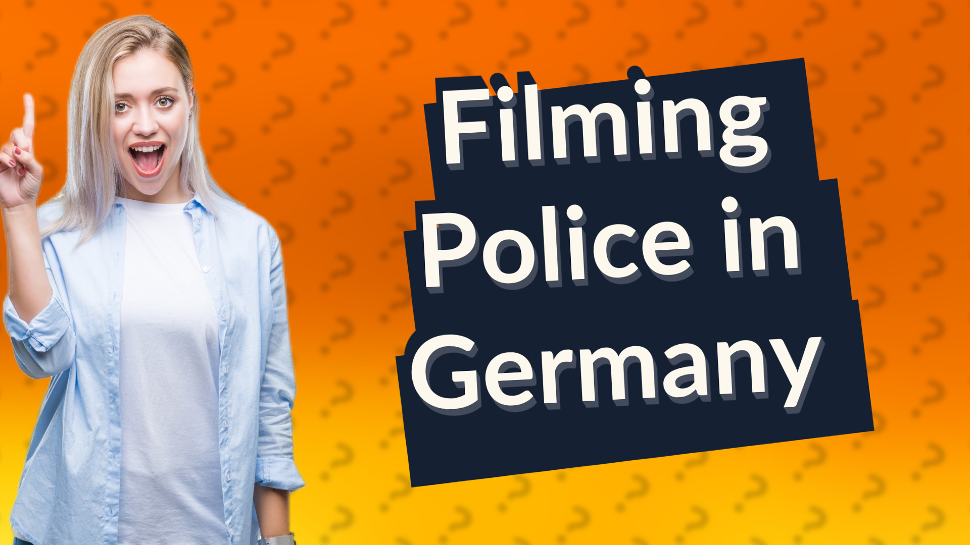 Filming Police in Germany